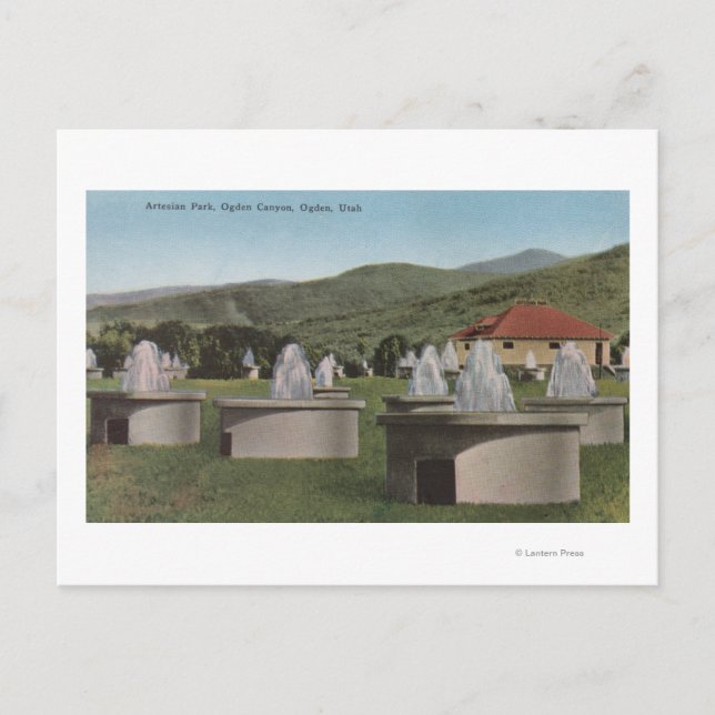 Postal Ogden, UtahView of Artesian ParkOgden, Utah (Anverso)