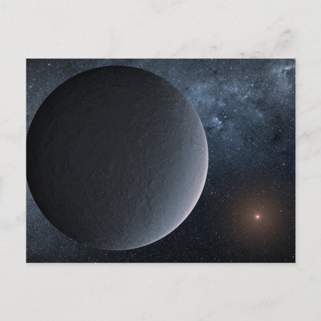 Postal Ogle-2016-Blg-1195lb Orbita una estrella pequeña (Anverso)