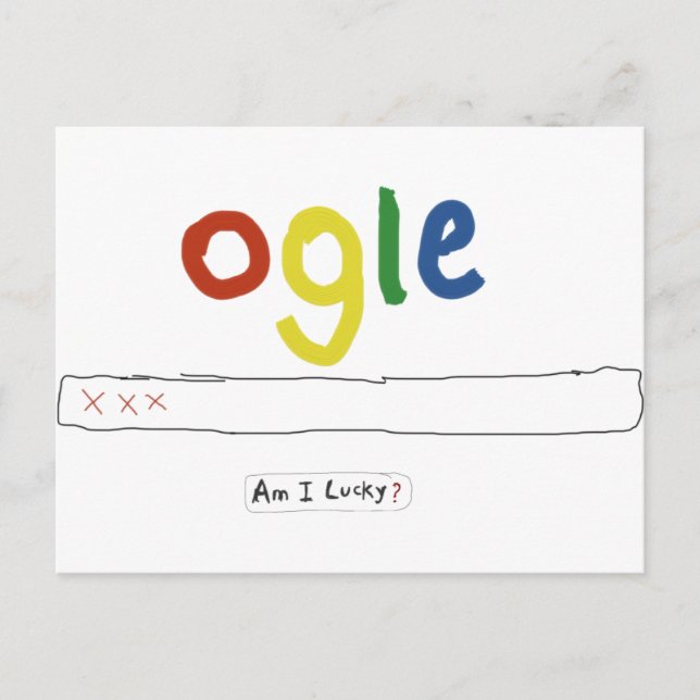 Postal ogle_am tengo suerte (Anverso)