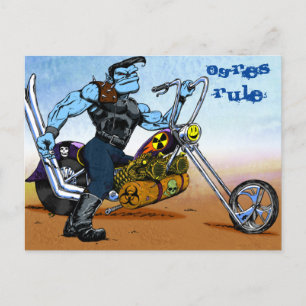 POSTAL OGRES DE MOTOCICLETAS GOBERNAN LAS TIERRAS RESIDUA