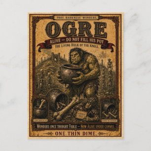 Postal Ogro, Monstruo de Circo Antiguo