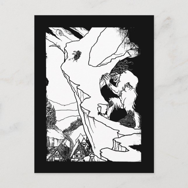 Postal Ogro (Ogro de abroche) (Anverso)