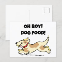 Oh Boy Dog Food Hungry Puppy Ilustracion