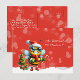 Postal "Oh, Christmas BEE, Oh, Christmas BEE"