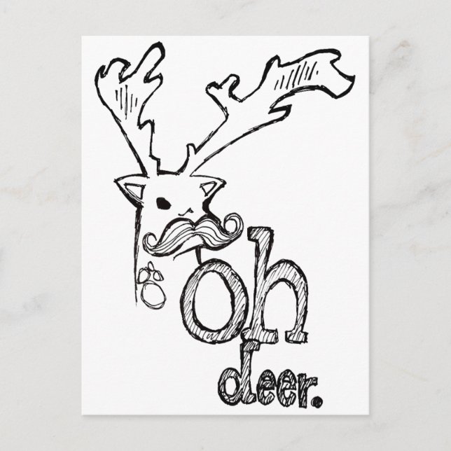 Postal Oh Deer (Anverso)