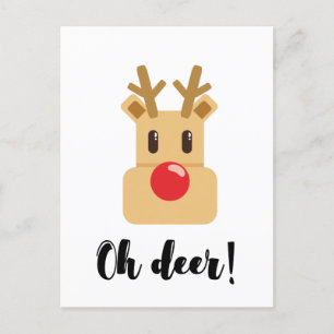 Postal Oh Deer Christmas season