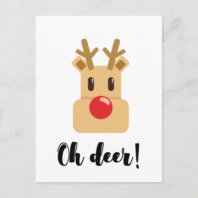 Postal Oh Deer Christmas season (Anverso)
