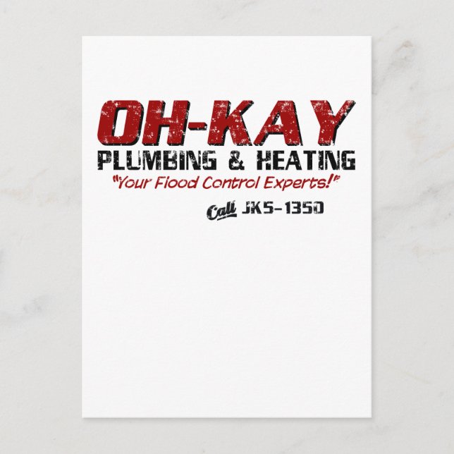 Postal OH-KAY Plumbing & Heating (Dolor) (Anverso)