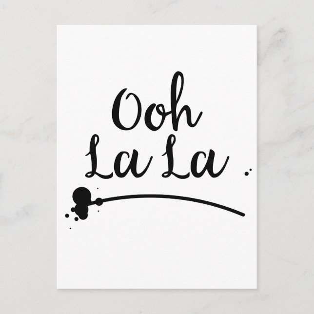 Postal Oh La La (Anverso)