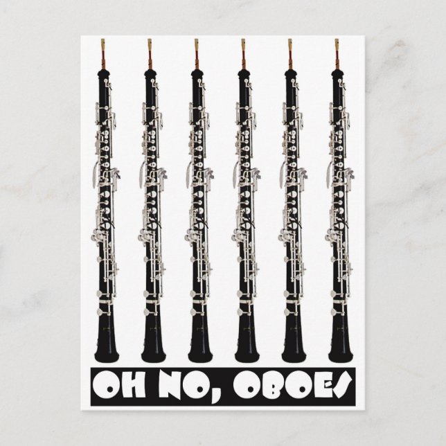 Postal oh no oboes (Anverso)