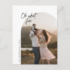 Postal Oh Qué Diversión, Foto Familiar, Saludo De Marco D