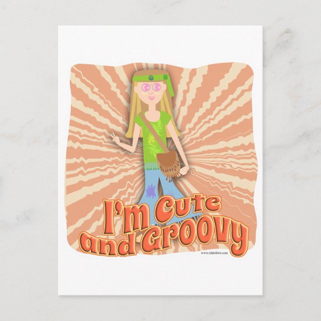 Postal Oh, qué lindo y tan groovy también (Anverso)