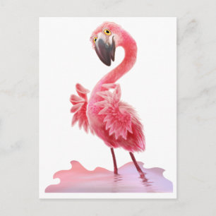 Postal ¡Oh Sí Flamingo!