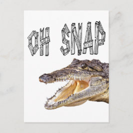 Postal OH SNAP - Gator enojado