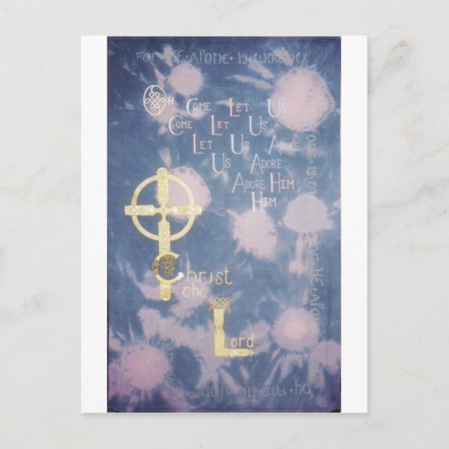 Postal Oh, Ven, Déjanos Adorarle (Anverso)