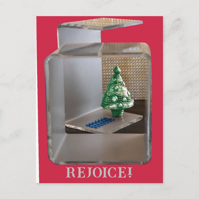 Postal Oh Ven Oh Ven Emmanuel NAVIDAD TREE Christian (Anverso)