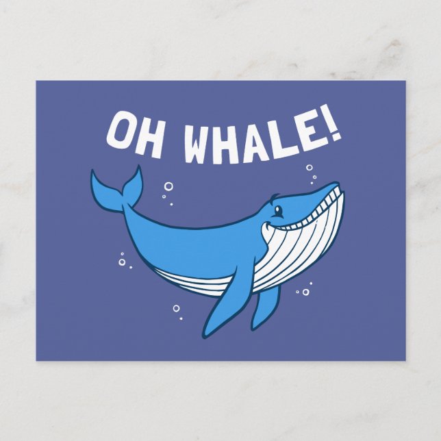 Postal Oh Whale (Anverso)