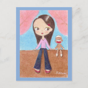 Postal Ohanami (visualización de la floración del