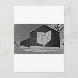 Postal Ohio Barn En Invierno