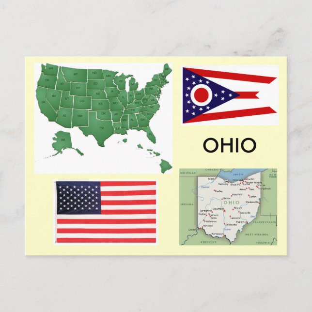 Postal Ohio, EE.UU. (Anverso)