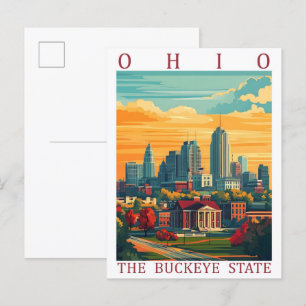 Postal Ohio el Buckeye State USA Travel Place