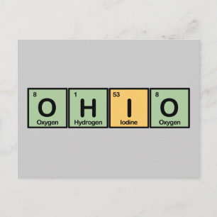 Postal Ohio hecho de Elementos