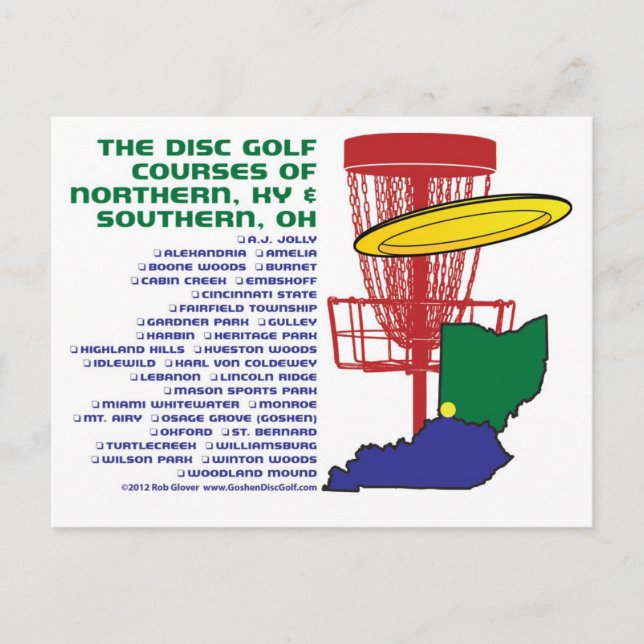 Postal Ohio Kentucky Disk Golf (Anverso)