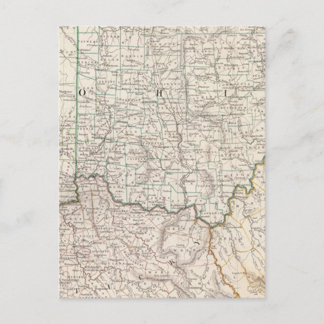 Postal Ohio, Kentucky, Virginia (Anverso)