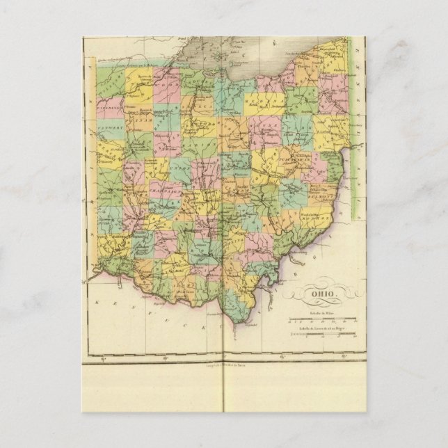 Postal Ohio los E.E.U.U. (Anverso)