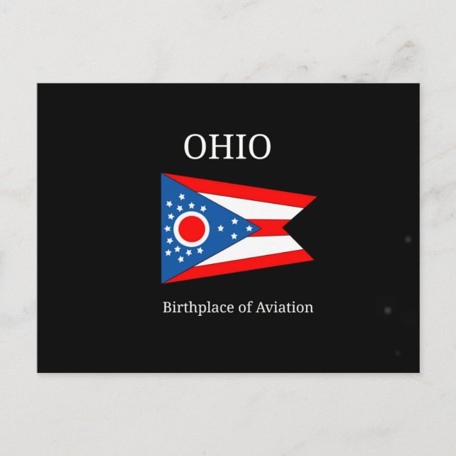 Postal Ohio - Lugar de nacimiento de la aviación (Anverso)