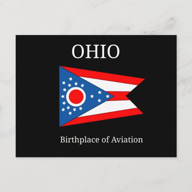 Postal Ohio: Lugar de nacimiento de la aviación (Anverso)