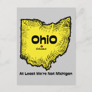 Postal Ohio OH State Motto ~ Al menos no somos Michigan