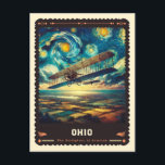 Postal Ohio | Vincent Van Gogh Inspired<br><div class="desc">Descubre el "Ohio" | Postcard inspirado por Vincent van Gogh", una mezcla fascinante de los pintorescos paisajes de Ohio y el icónico estilo impresionista de Vincent van Gogh. Esta postal presenta las variadas escenas de Ohio -desde las bulliciosas calles de Cleveland hasta la serena belleza de las colinas Hocking- retratadas...</div>