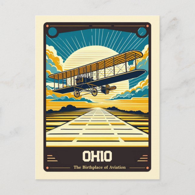 Postal Ohio | Vintage patriótico (Anverso)