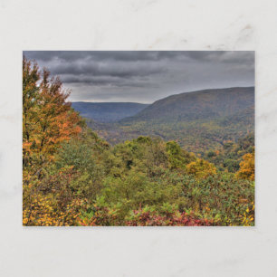 Postal Ohiopyle Valley Overlook en otoño, Pensilvania