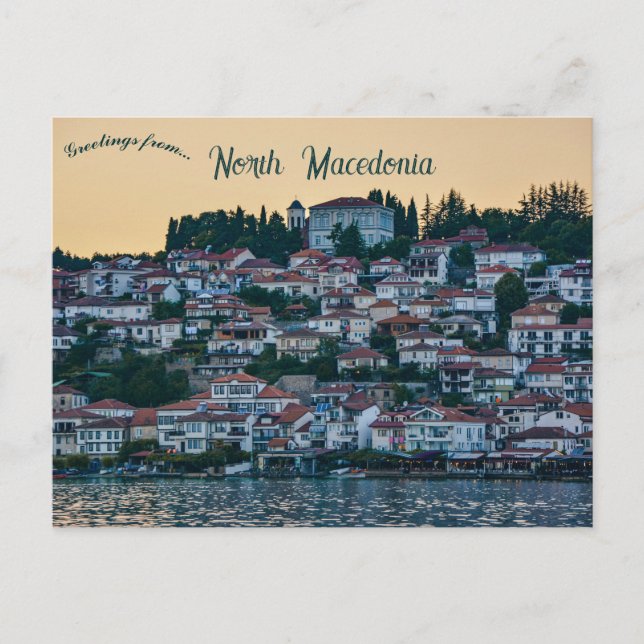 Postal Ohrid Macedonia del Norte (Anverso)