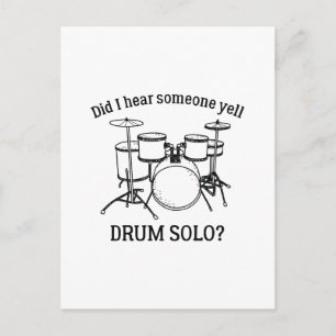 Postal Oí A Alguien Gritar Solo Drum