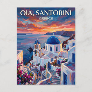 Postal Oia Grecia
