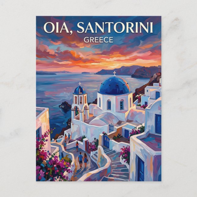 Postal Oia Grecia (Anverso)