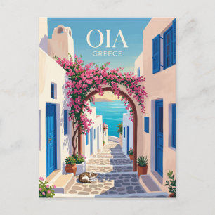 Postal Oia Grecia