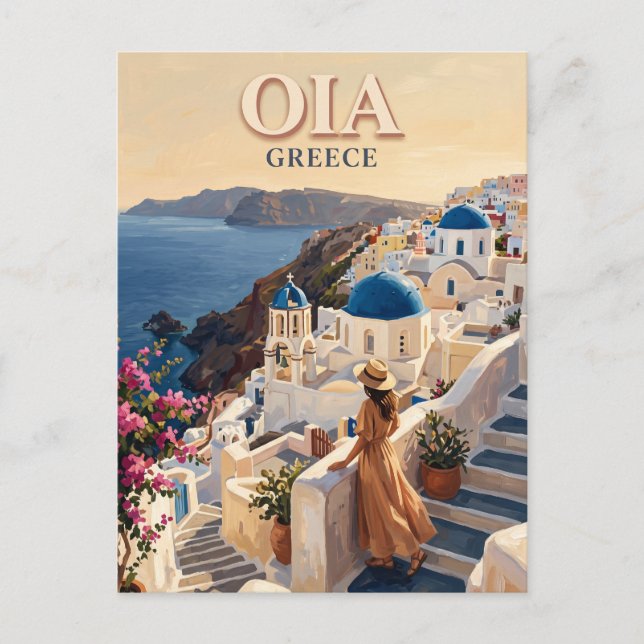 Postal Oia Grecia (Anverso)
