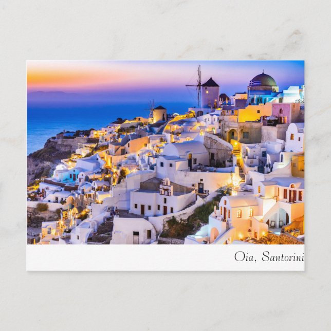 Postal Oia Santorini (Anverso)