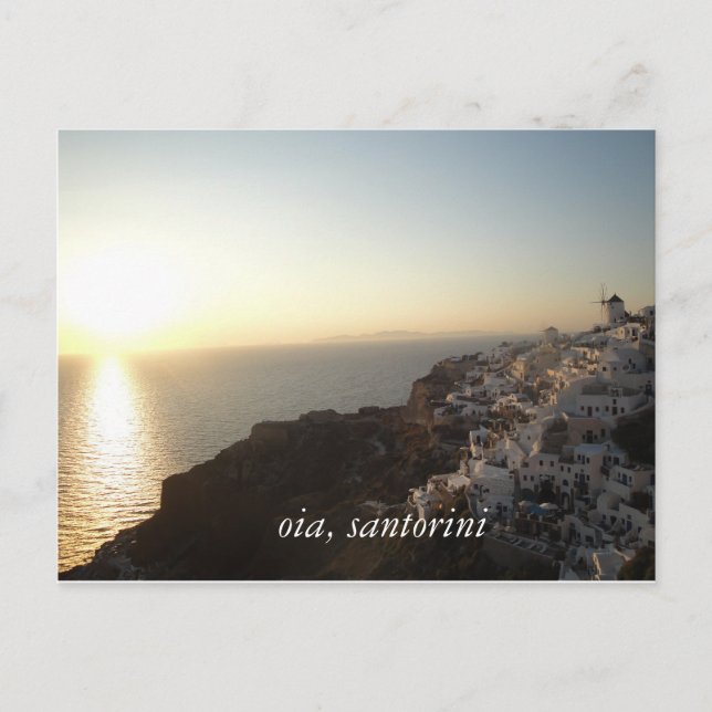 Postal oia, santorini (Anverso)