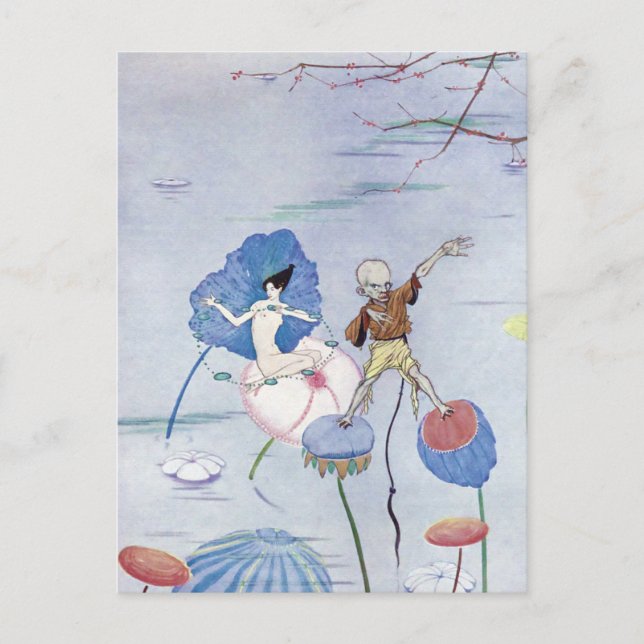 Postal Oído en un Ilustracion de Salt Marsh (Anverso)