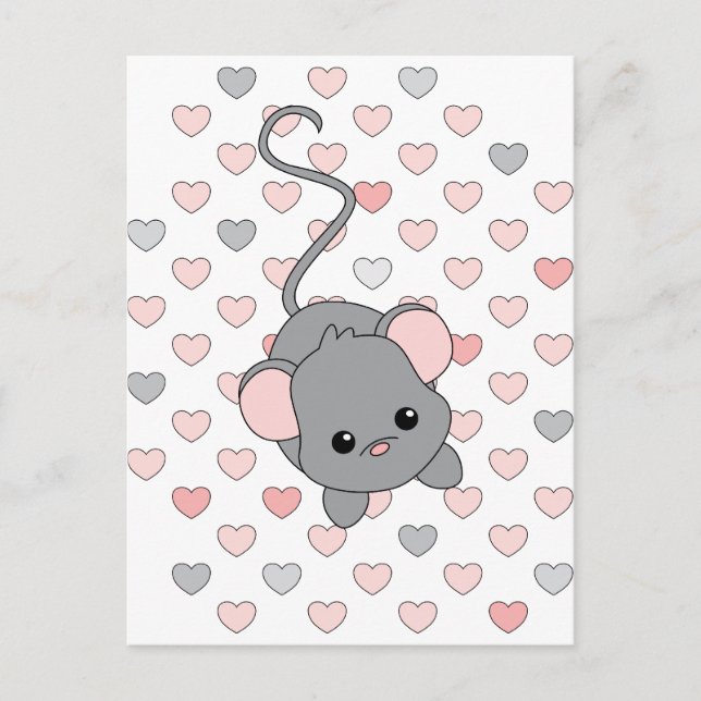 Postal Oídos rosados pequeños (Anverso)