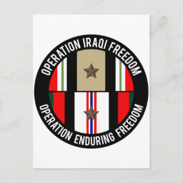 Postal OIF - OEF 1 estrella