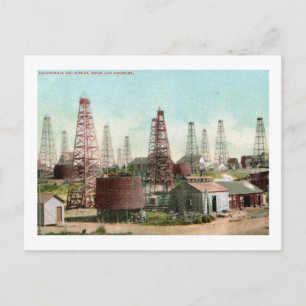 Postal Oil Wells, Los Ángeles, California Vintage