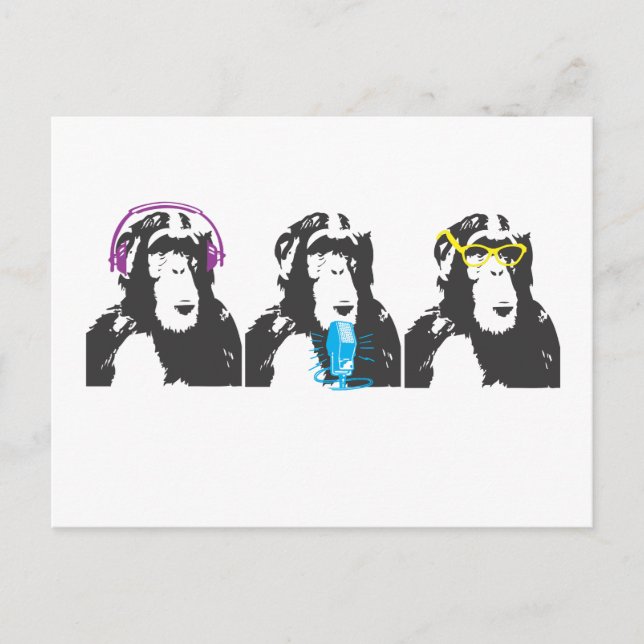 Postal Oímos, Hablamos, vemos cosas (Anverso)