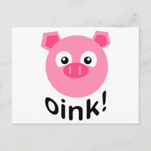Postal ¡Oink! Cerdo