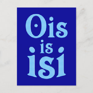 Postal Ois Is Isi bayerisch bayrisch bavarian Bayern